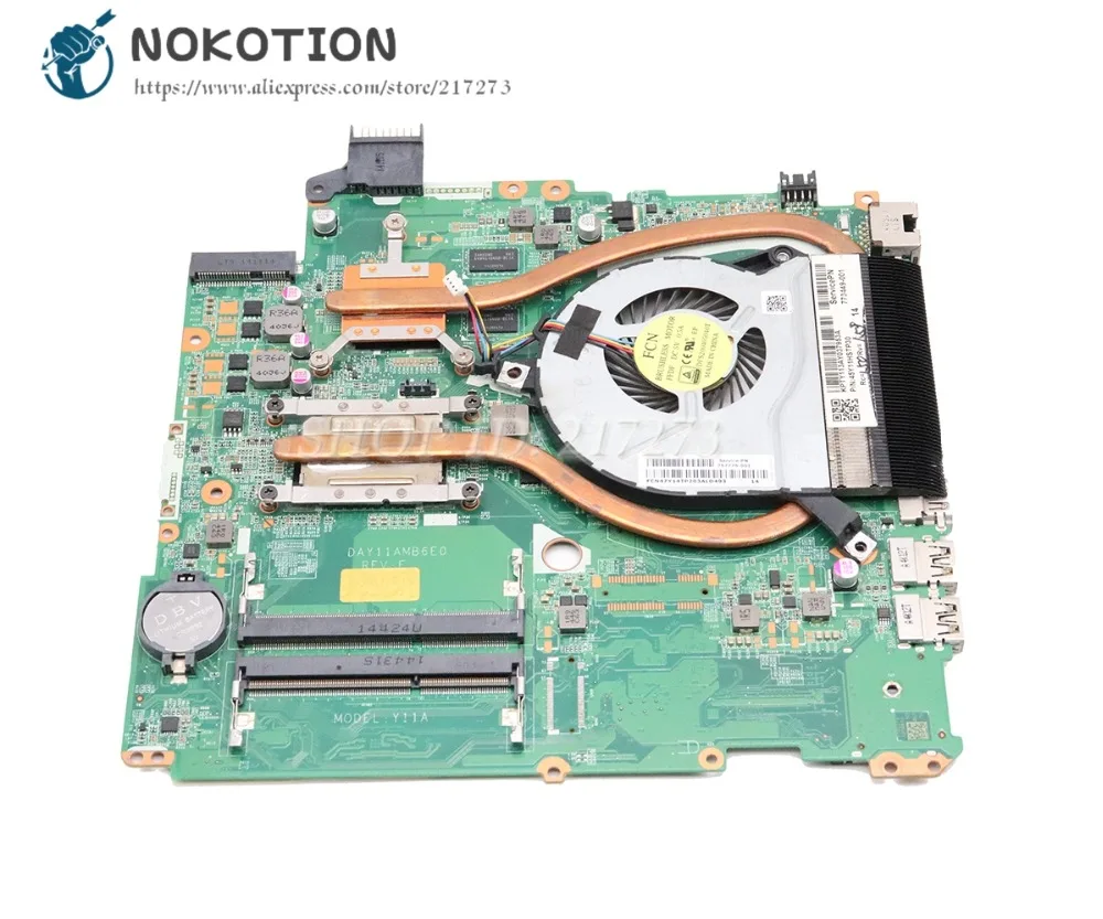 Радиатор NOKOTION 767776 001 773449 для HP Pavilion 14 P 15 17 V K радиатор охлаждения с