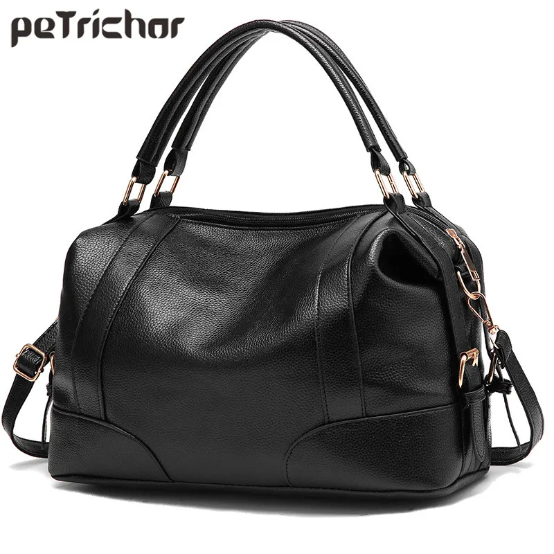 Boston Design Women Handbag & Shoulder Bags Large Capacity Soft Travel ...