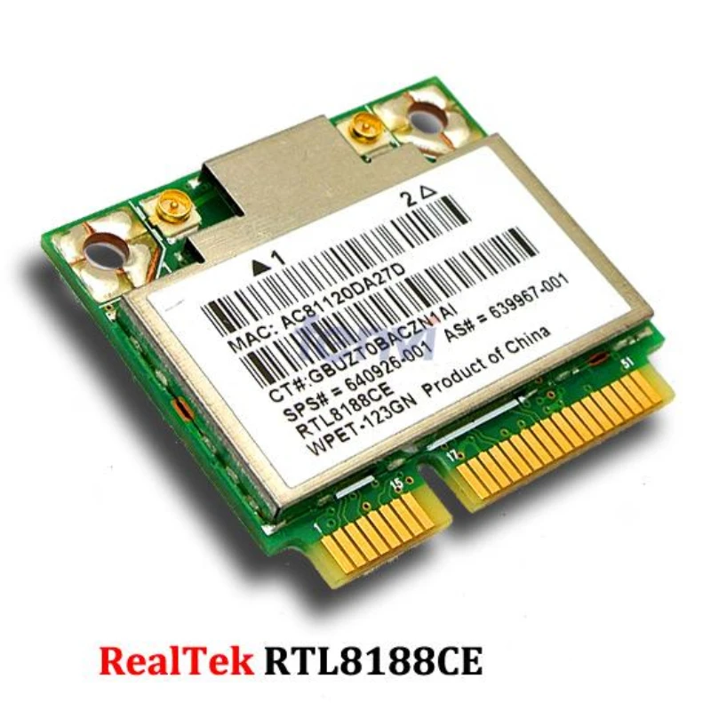 Realtek rtl8188ce media mini pci e tarjeta inal mbrica para hp pavilion