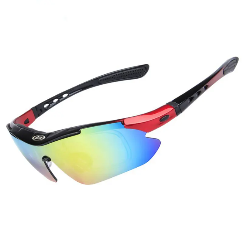 13 шт./компл. поляризационные солнцезащитные очки для велоспорта, солнцезащитные очки для катания на велосипеде, велосипедные очки, Для мужчин Для женщин Спорт на открытом воздухе солнцезащитные очки для женщин, линзы с 5ю категориями защиты - Цвет: Black Red