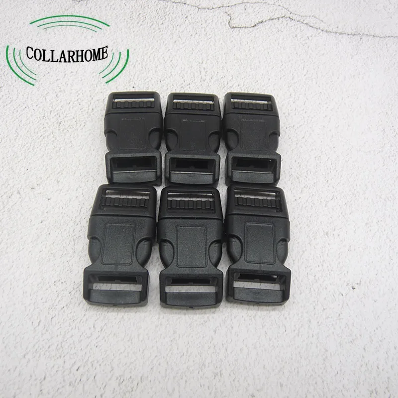 

20 Pcs/Packet 3/8 Inch (15mm) Wide Flat Heavy Duty Dual Adjustable Side Release Plastic Buckles Paracord Security lock puppy cat