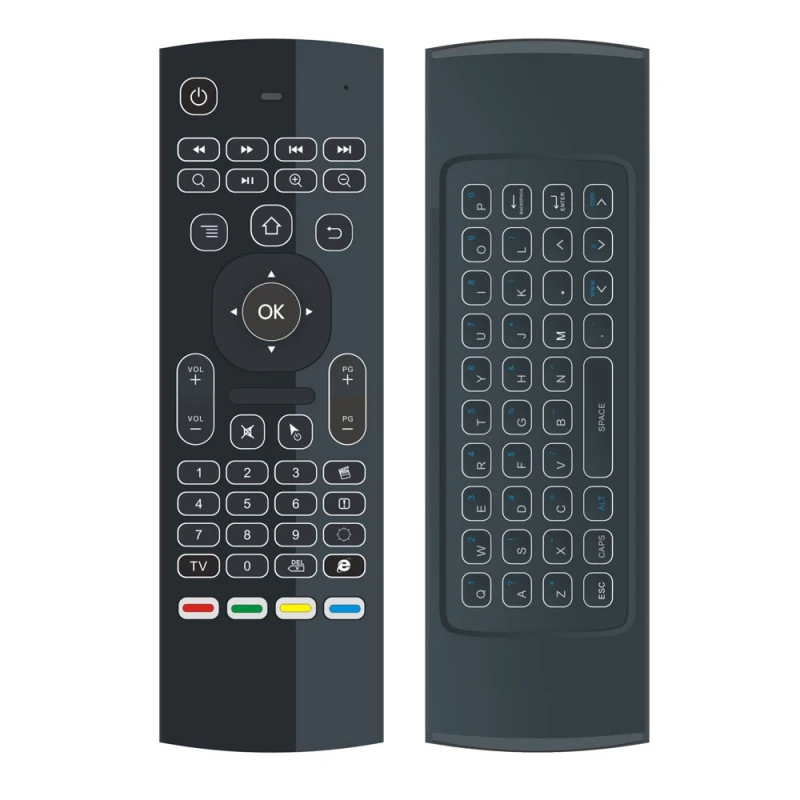 MX3 MX3-L с подсветкой Air mouse 2,4G RF клавиатура Беспроводная для X96 mini A95X H96 pro T9 Android tv Box