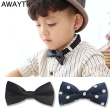AWAYTR Новая мода малыш бабочкой для мальчиков и девочек детские, для малышей галстук-бабочку Мода 21 сплошной Цвет домашних животных Cravate бабочка галстук-бабочка 10*5 см