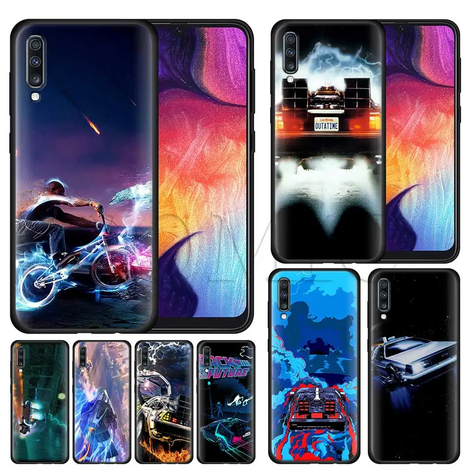 

Back To The Future Silicone Soft Case for Samsung Galaxy A50 A40 A70 A30 A20 A80 A6 A7 A8 Plus A9 2018 Black Case Coque