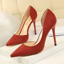 thin super classic high heel pumps women shoes basic Red Flock Slip-On Shallow Wedding Party Pointed Toe sexy night club цена thin super classic high heel pumps women shoes basic Red Flock Slip-On Shallow Wedding Party Pointed Toe sexy night club цены онлайн