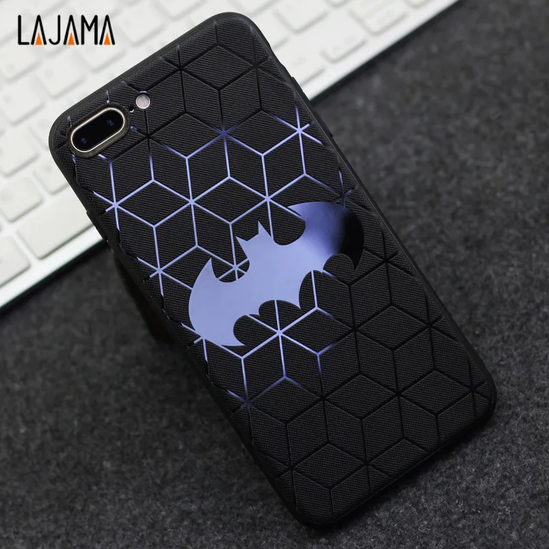 For iPhone 6 6s Soft TPU Silicone Cartoon Phone cases Batman Marvel for 7 8 plus cover iphone X Rubber Case |