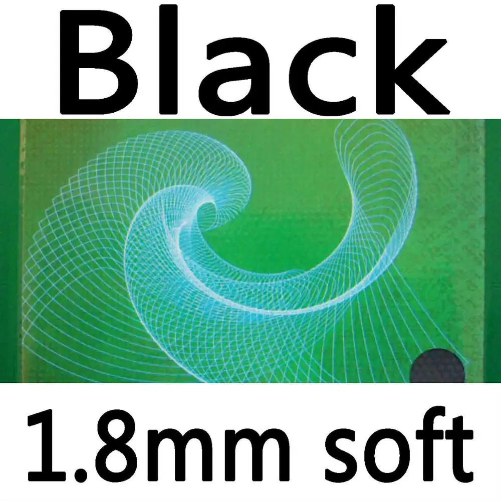 Sanwei привидение короткие Pips-Out Настольный теннис пинг понг Резина с губкой - Цвет: Black 1.8mm soft