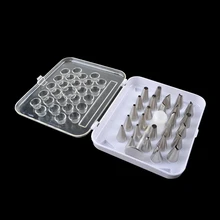 BAKEST покрытие из нержавеющей стали Кондитерские сопла с конвертером 26 шт./компл. инструменты для украшения торта