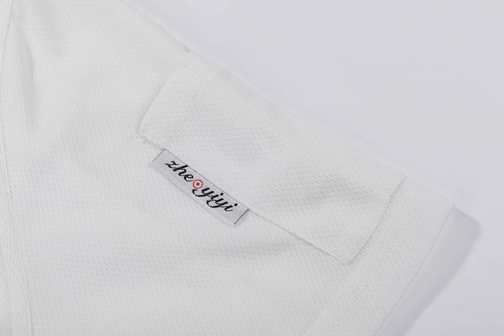 Новая летняя дышащая сетчатая Удобная рубашка шеф-повара с коротким рукавом, белая черная Мужская и Женская рабочая одежда повара