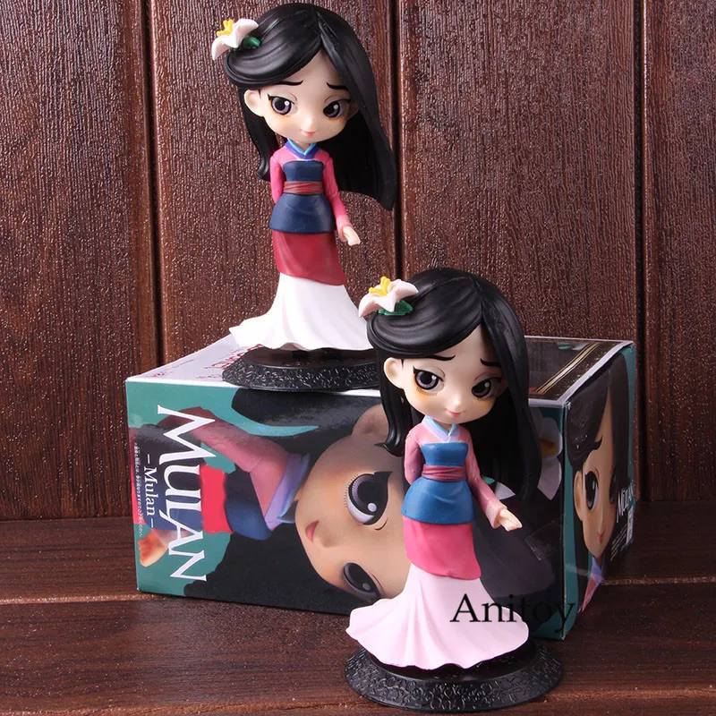

QPosket Mulan Princess Q Posket Princess Figure Toys Action Figure Collectible PVC Model Toy For Girls Gift