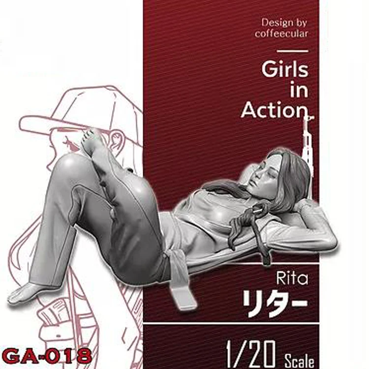 1/20 RITA Girls in Action Resin Model Kits Unpainted GK Unassembled 