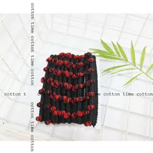 12 jardas/lote laço franjas mini pompom bola guarnição costura acessórios materiais artesanais acessórios de roupas frete grátis