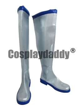 

Vocaloid Hatsune Miku Snow Vocaloid Silver Halloween Long Girls Cosplay Shoes Boots H016