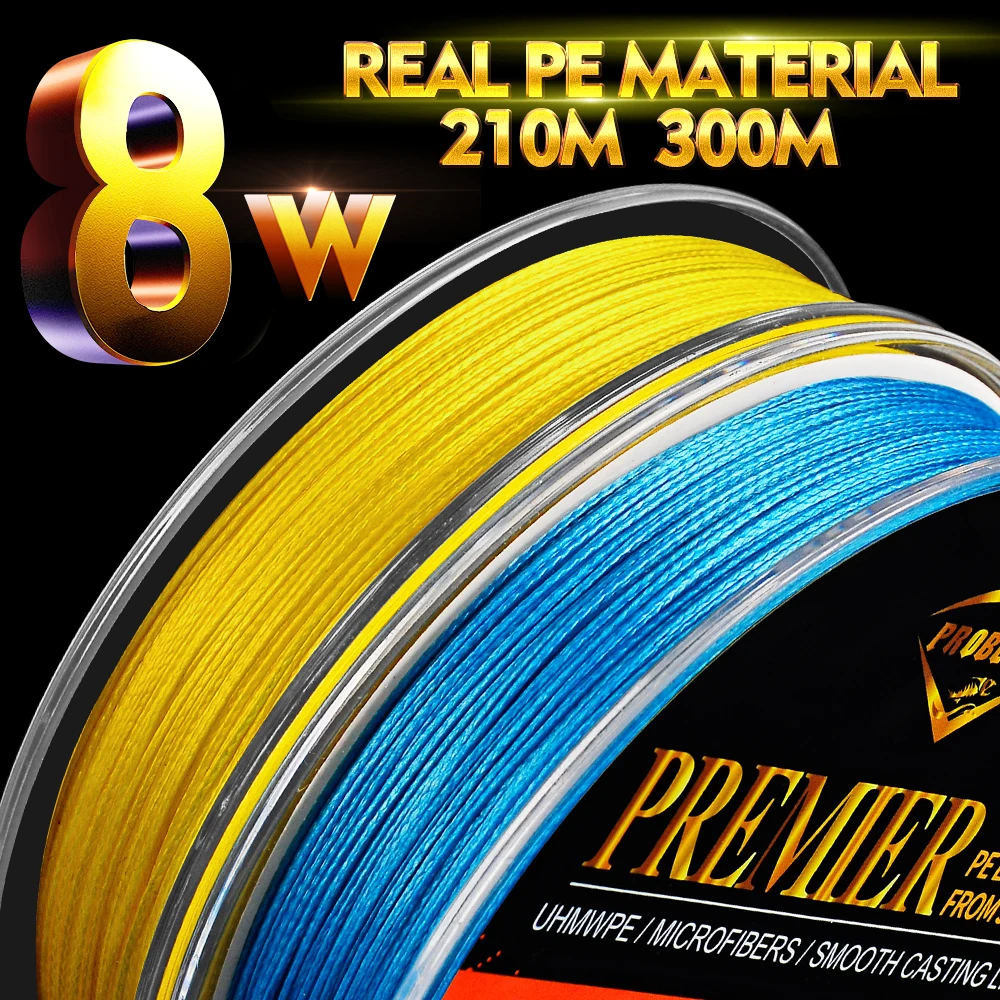 Рыболовная леска Proberos 8 плетеная 137M 210M 300M 500M 40 150lb PE