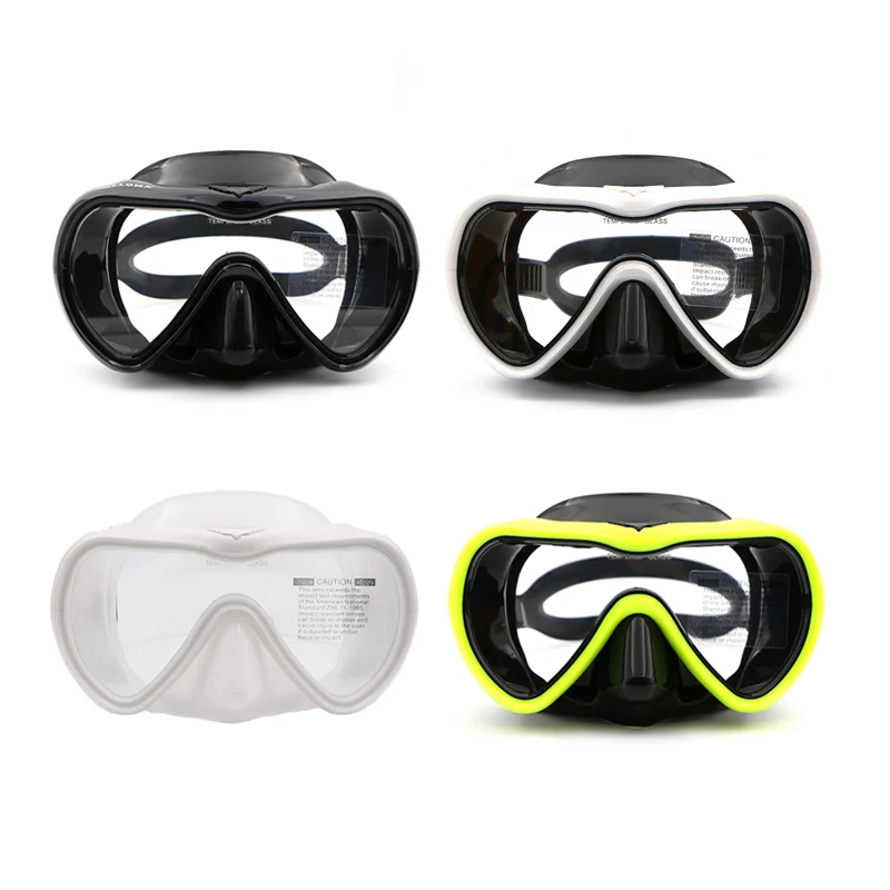 AILLOMA, новинка, профессиональная маска для подводного плавания, мягкий силикон, для взрослых, цельный объектив, Спортивная трубка, анти-туман, оборудование для плавания, очки