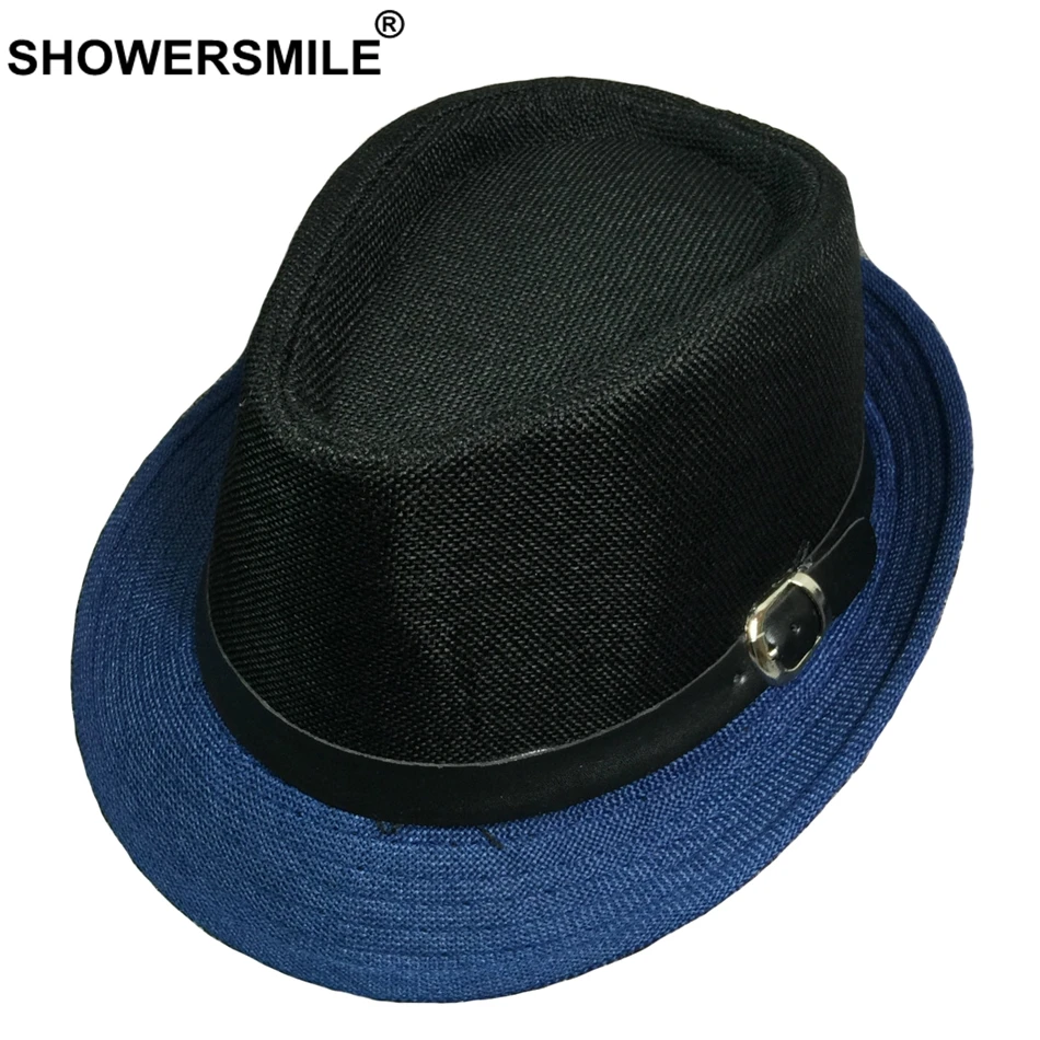 SHOWERSMILE красные синие Лоскутные Мужские фетровые шляпы хлопковые джазовые шляпы в британском стиле винтажные Женские Классические Осенние шляпы и кепки Новинка