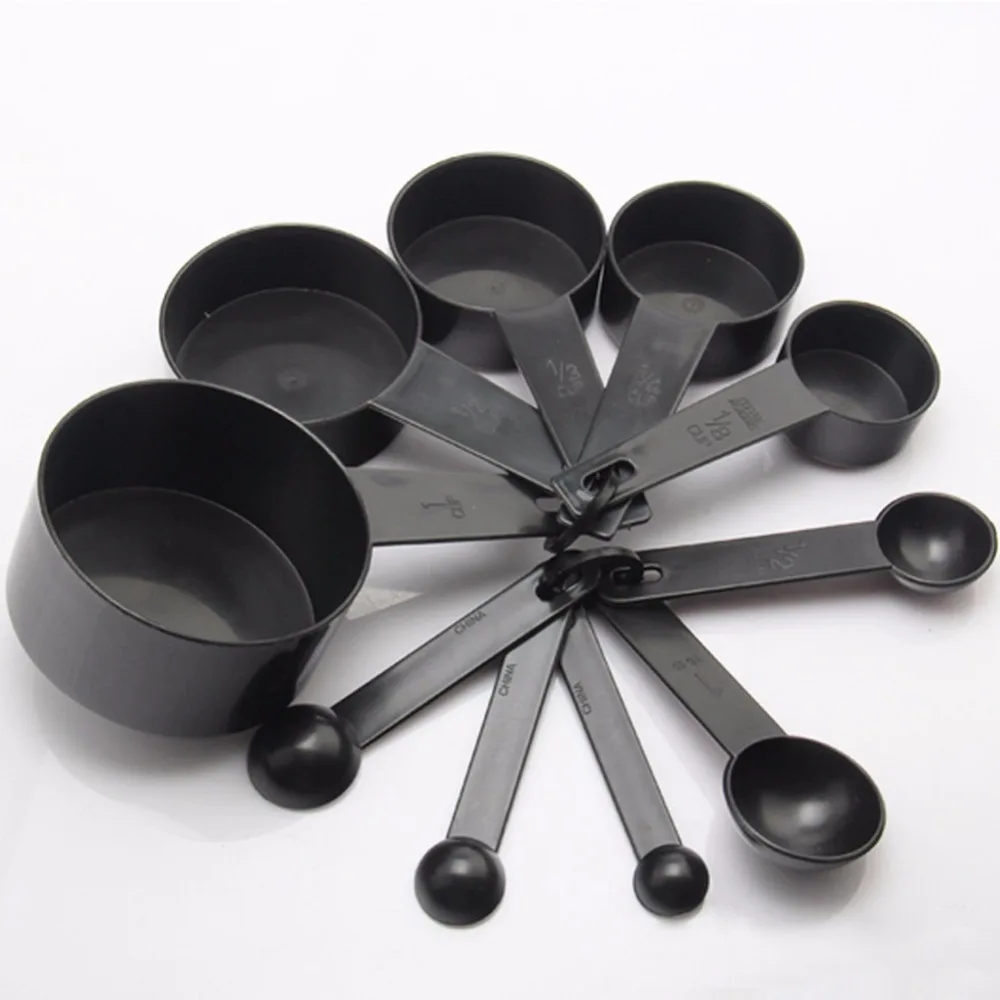 

Measuring Spoon 10 Capacity Set Plastic PP Measuring Cups Cake Scoop Kitchen Measure Tool For Flour Sugar Salt Baking Bakeware