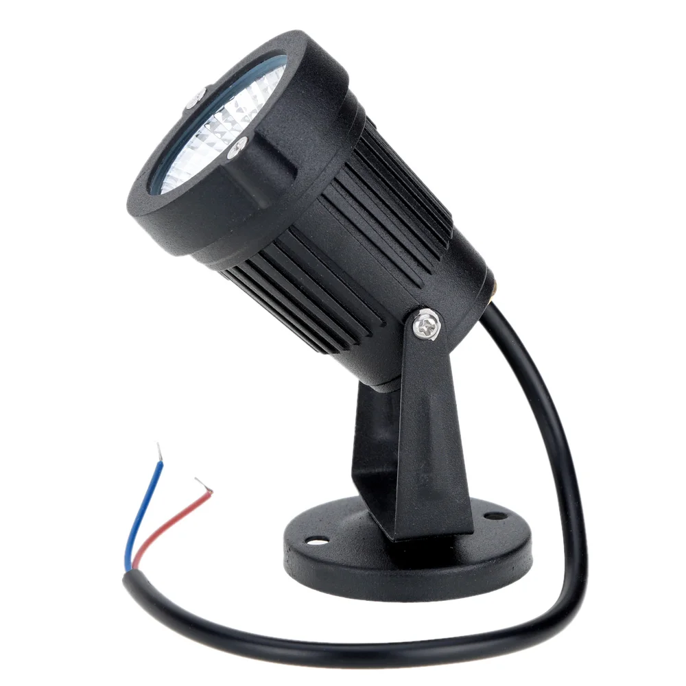 8W 85-265V светодиодный пятно на лужайке свет лампы высокой мощности IP65 Черный Алюминий RGB Теплый/натуральный белый для наружного Садовый пруд путь
