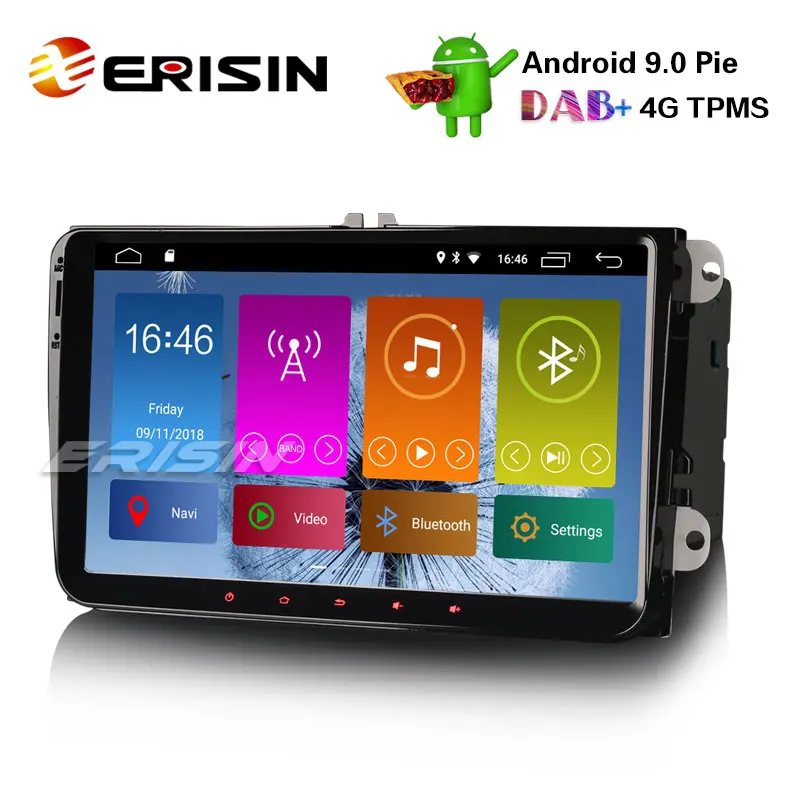 Erisin ES2991V 9 &quotDAB + Android 0 для Passat Golf 5/6 Tiguan Eos Polo OPS автомобильный стерео