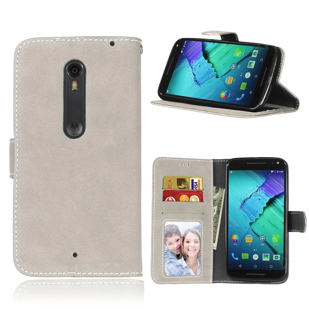 Чехол-книжка для Motorola Moto X style XT1572 XT1575 Матовый кожаный чехол телефона Pure Edition 1572 |