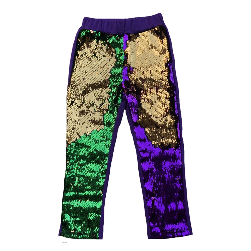 purple mardi gras pants