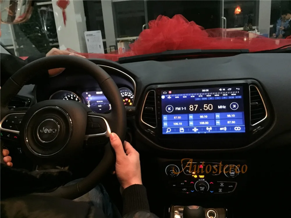 Top Car CD DVD player Android 6.0 10.2 inch Car GPS navigation for JEEP Compass 2017 newest mirror link player unit autostereo video 0