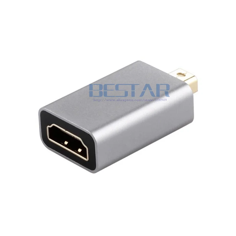 Переходник с Mini display port на HDMI в алюминиевом корпусе 2018 P переходник Display папа Мама