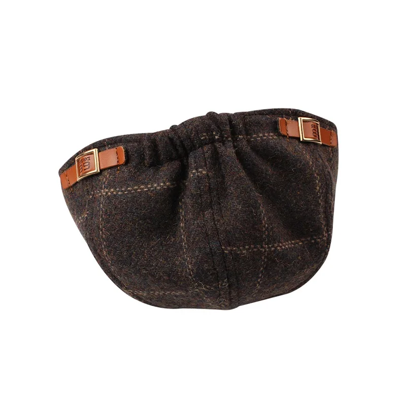 Casual Plaid Baby Beret Hat Classic Handsom Toddler Boys Caps Fashion Kids Beret Hat For Boys Spring Autumn Baby Boys Clothing (6)