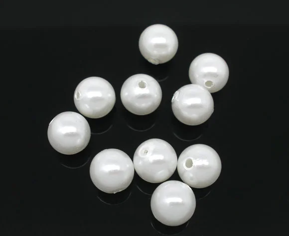 DoreenBeads 200 шт имитация жемчуга круглые бусины 10 мм Диаметр. | Украшения и аксессуары