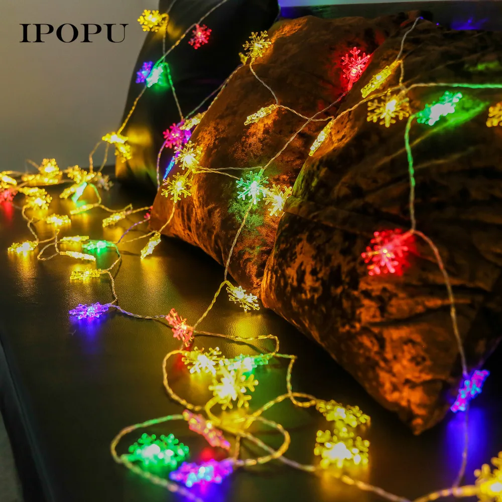 Сказочный светильник X mas 5 м декоративный светодиодный на Рождество снежный s