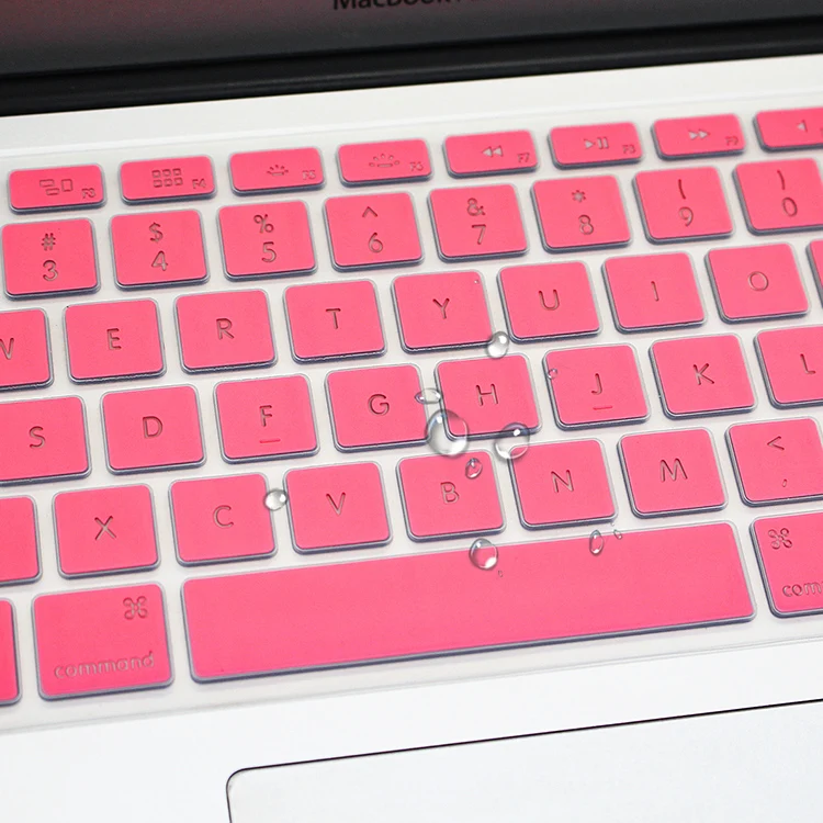 HRH ультра тонкий прочный силиконовый английский клавиатура с подсветкой Защитная пленка для Macbook Air Pro retina 13 "15" 17 "Старый до 2016