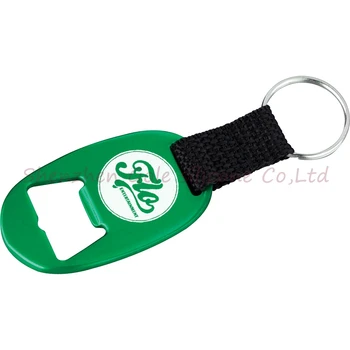 

Personalized Imprinted Oval Bottle Opener with Strap Keychain Promotional Keyring Beer Bottle Opener Customized Logo 300pcs