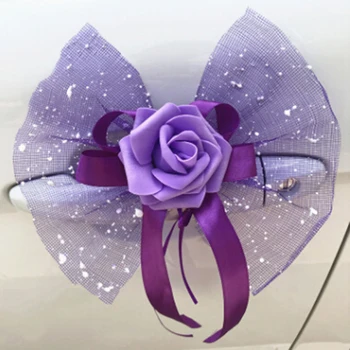 

Wedding Car Decoration Accessories Flowers Car Door Handles and Rearview Mirror Decoration Wedding Flower Decor Dropshipping