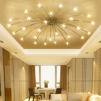 Modern Led Ceiling Lamp Gypsophila Fixtures Living Room Ceiling Lights Children S Bedroom Luminaire Dining Room Ceiling Lighting Leather Bag