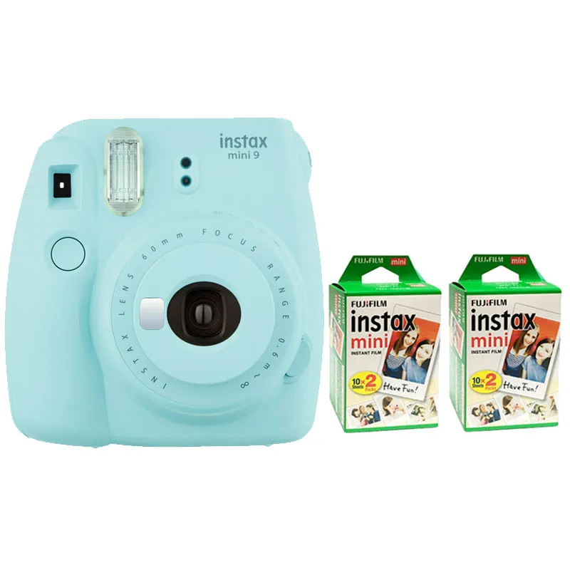 Fujifilm Instax Mini 9 Instant Printing Digital Camera With 40 Sheets Twin Pack Fuji Film Photo Paper for Mini 8 7s 25 50s 90
