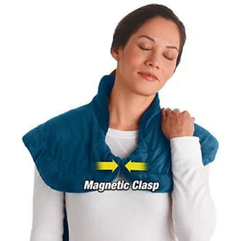 

Flannel Health Relief Wrap Neck Shoulder Back Muscles Pain Relief Pad Extra-Long Massaging Heat Wrap Household Massager