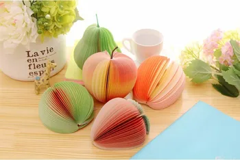 

2019 New Papelaria Filofax Cute Novelty Various Fruit Design Memo Pad Sticky Notes Notebook Promotional Gift Stationery K6441
