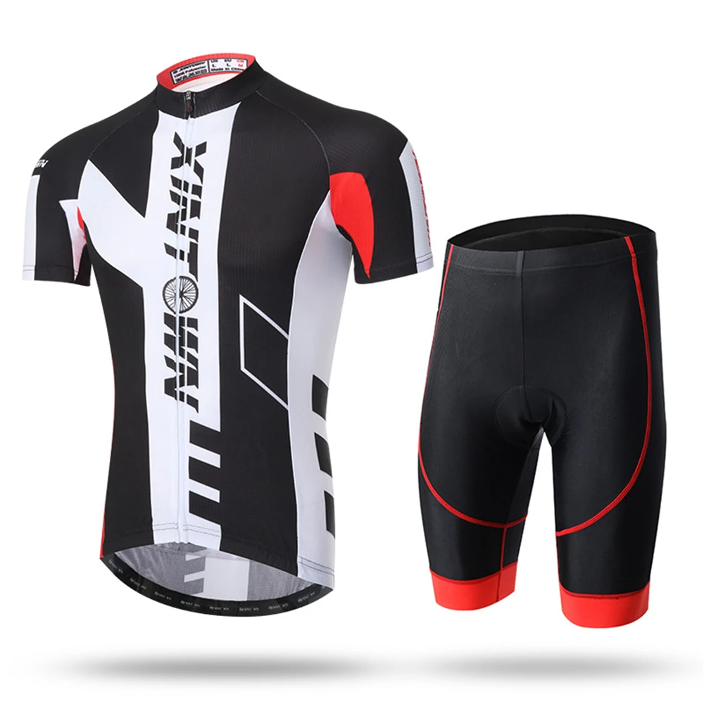 XINTOWN Men's Cycling Bike Bicycle Jersey 3D Padded Shorts Set Outdoorswear Short Breathable Quick Dry | Спорт и развлечения