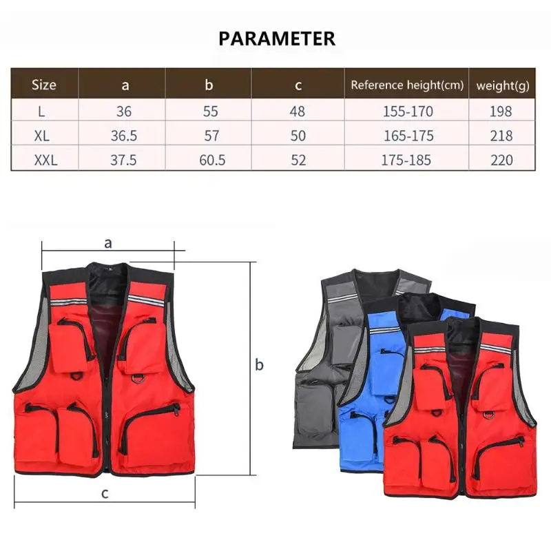 Открытый Спорт Рыбалка спасательный жилет 5 карман плавание плавучести спасательный жилет L/XL/XXL Размер Открытый плавающее устройство