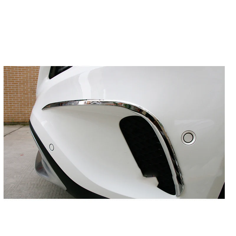 Автомобильный Стайлинг Abs хромированная рамка передней противотуманной фары, модифицированный головной противотуманный светильник, чехол для украшения кольца, чехол для Mercedes Benz GLA 200 220 260