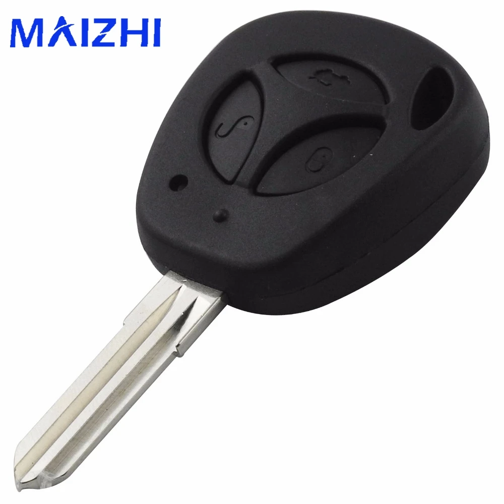 

jingyuqin For Lada priora kalina 3 Buttons Replacement Car Key Shell Uncut Auto Blank Remote Key Case Cover Fob