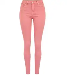 Большой размер 4XL! 2019 весенние женские джинсы с высокой талией повседневные Стрейчевые джинсы розовые хлопковые узкие эластичные джинсы