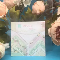 24 шт./упак. 6*6 дюймов красивая леди узорчатый бумажный пакет Скрапбукинг DIY карточка планировщика делая журнал проект конверт для писем