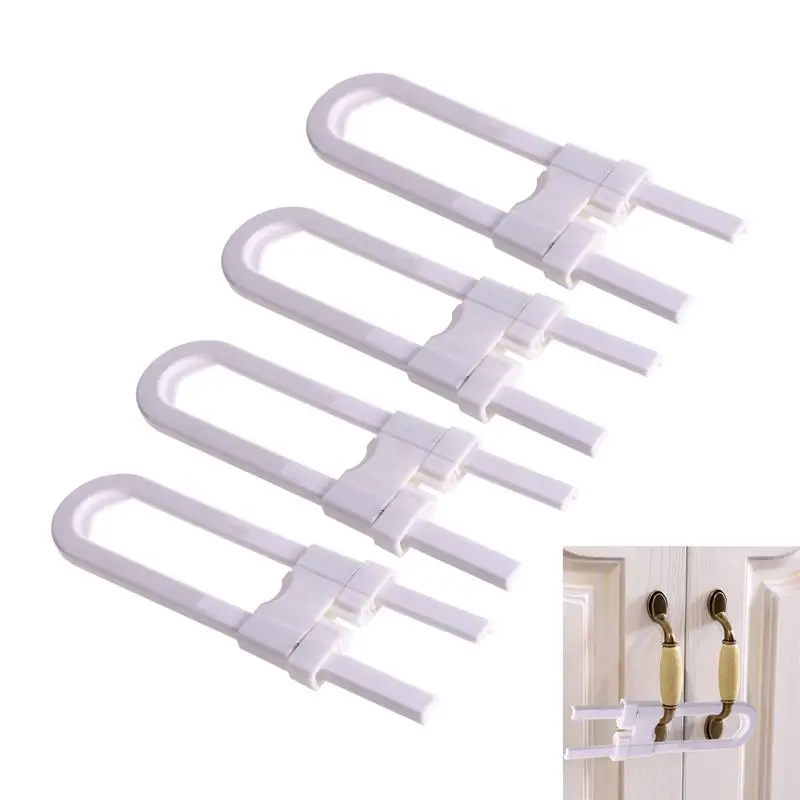 Pack Of 4 Child Safety Cabinet Latches For Baby Safe Closet