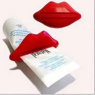 

1pc Sexy Hot Lip Kiss Bathroom Tube Dispenser Toothpaste Squeezer Toothpaste Tube Squeezer