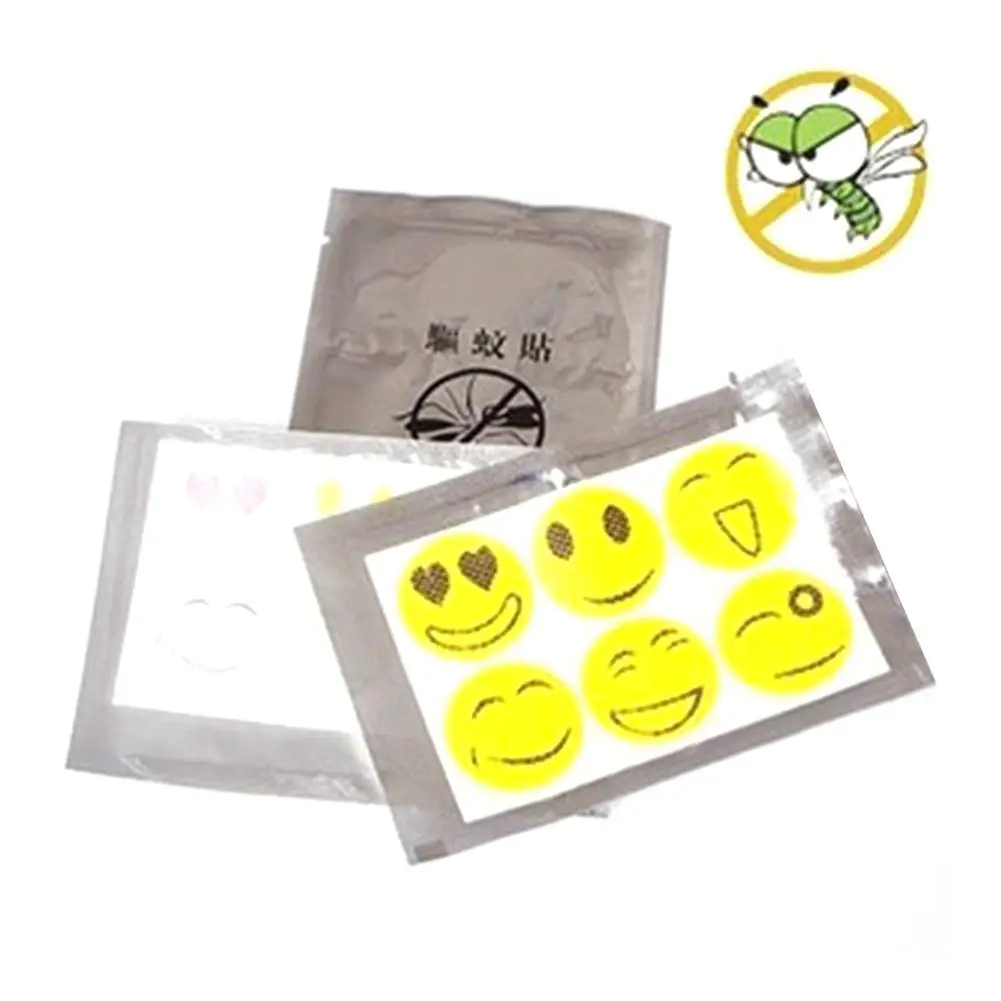 

50 Packs 300pcs Smiley Mosquito Repellent Sticker Mosquito Killer Insect Repellent Sticker Anti Mosquito for Children Adult