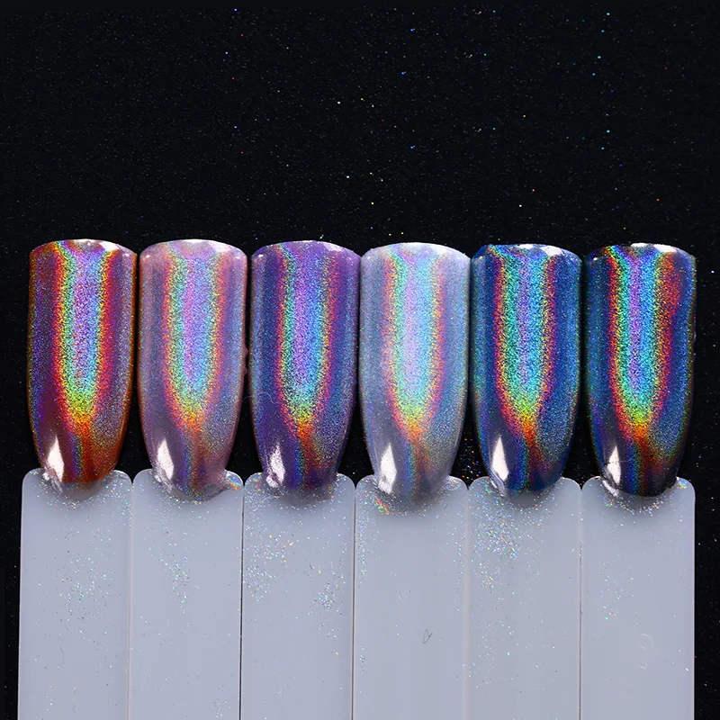 BORN PRETTY 0,5 г голографический Радужный Блеск для ногтей голографический лазер блестящий порошок хромированный лак для ногтей пылезащитный Маникюр украшение для дизайна ногтей