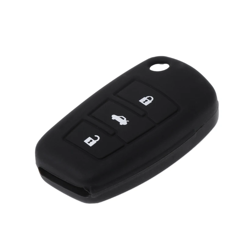 

3 Buttons Silicone Car Key Cover Case Fob Holder Shell For Audi A2 A3 A4 A6 A8