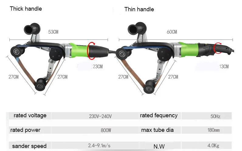 110 В/220 В трубный ремень Sanders полировщик ручной Электрический нержавеющая сталь шлифовальные станки