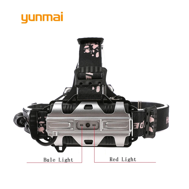 Yunmai сильный USB 5 светодиодных фары XM L T6 Q5 фар 15000 люмен Водонепроницаемый головки вспышки света лампы лагерь Поход Рыбная ловля свет